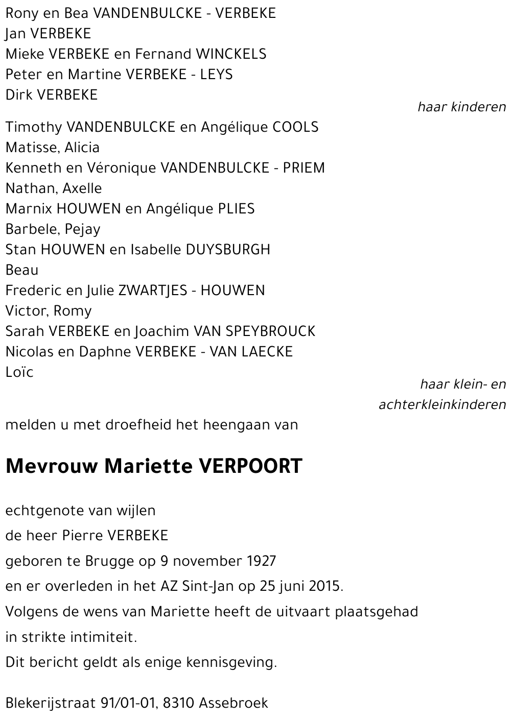 Mariette Verpoort