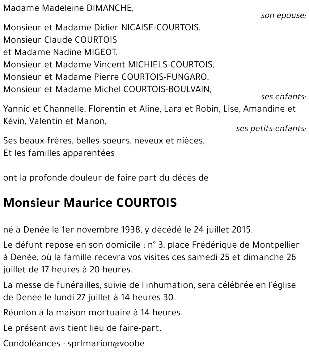 Maurice COURTOIS