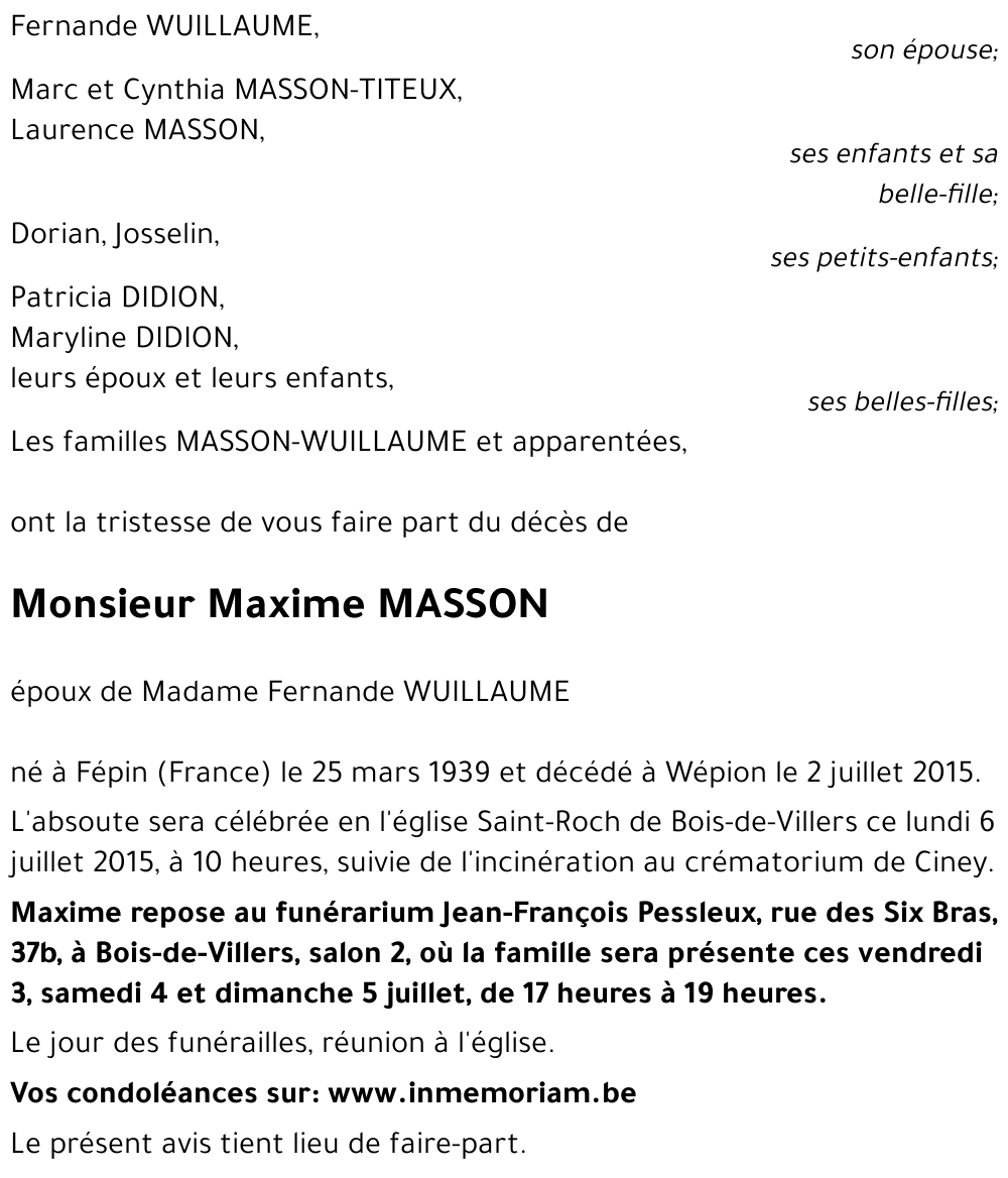 Maxime MASSON