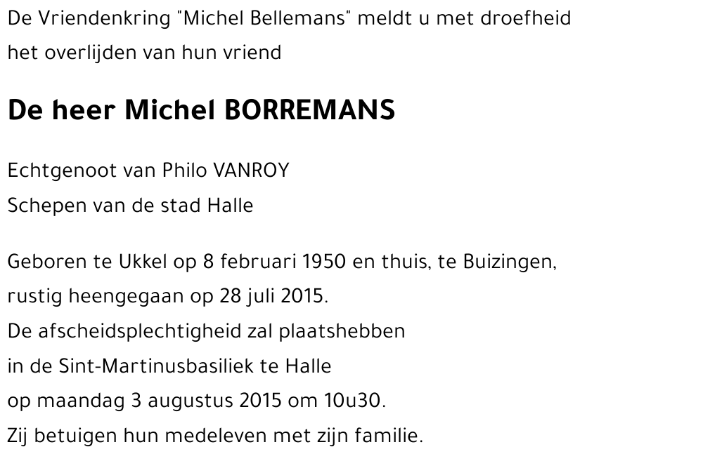 Michel BORREMANS