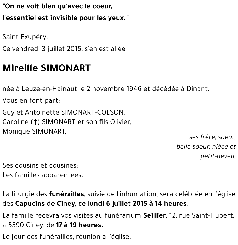 Mireille SIMONART