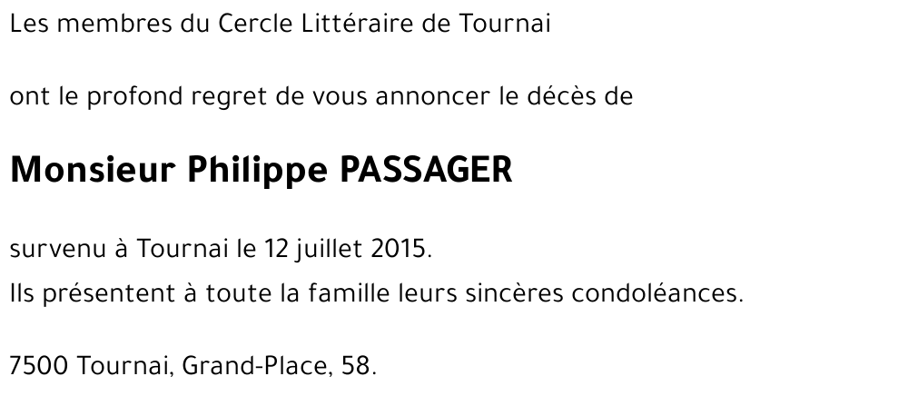 Philippe PASSAGER