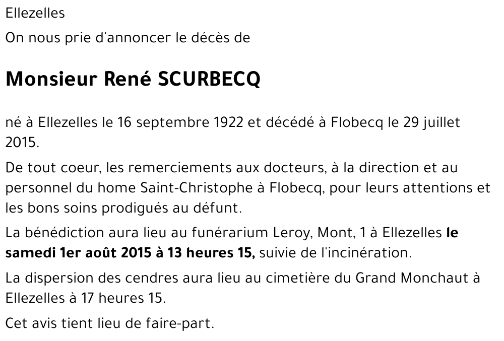 René SCURBECQ