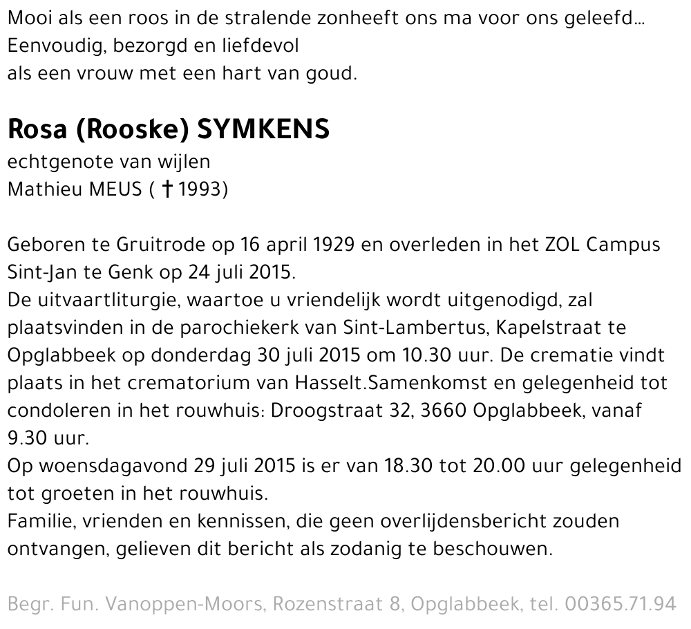Rosa Symkens