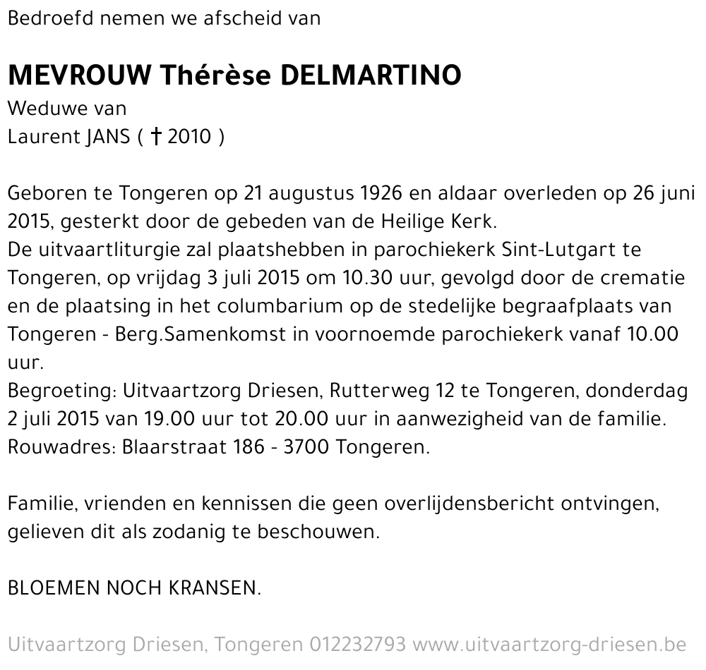 Thérèse Delmartino