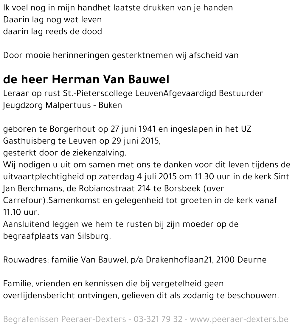 Van Bauwel Herman