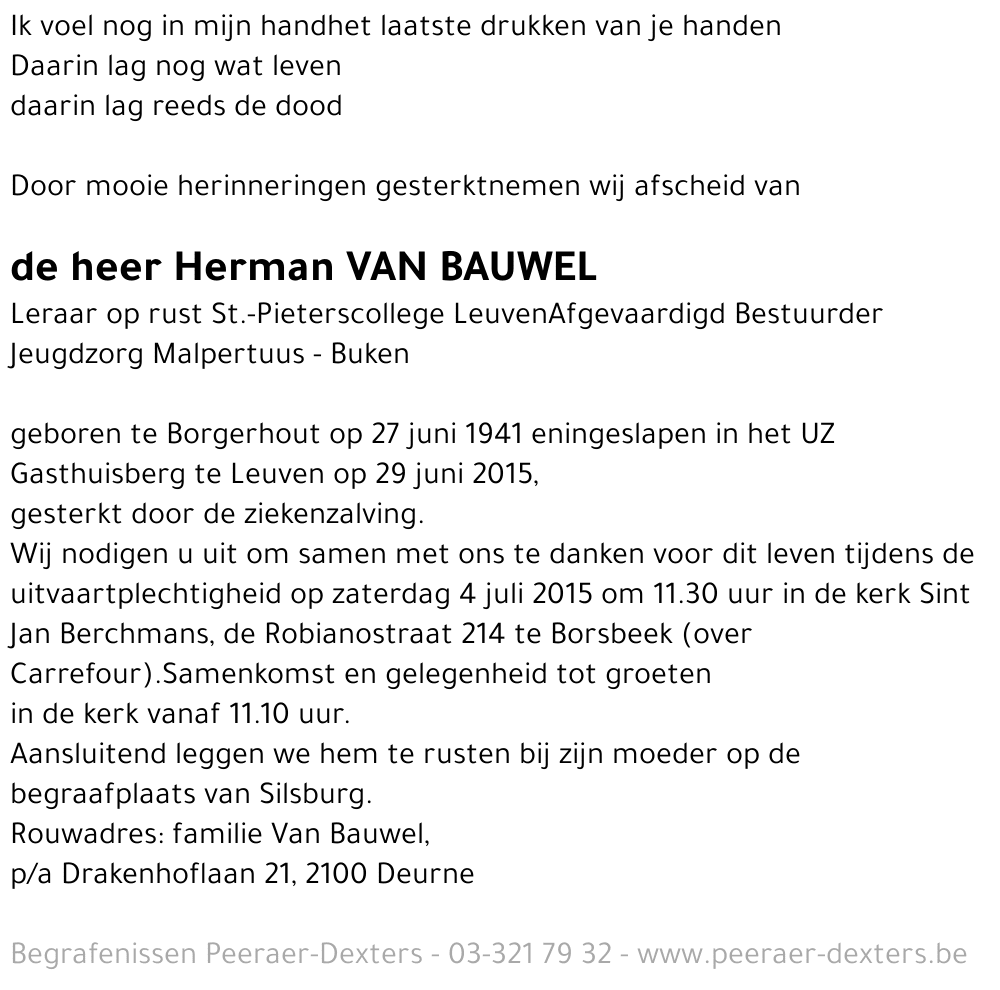 Van Bauwel Herman