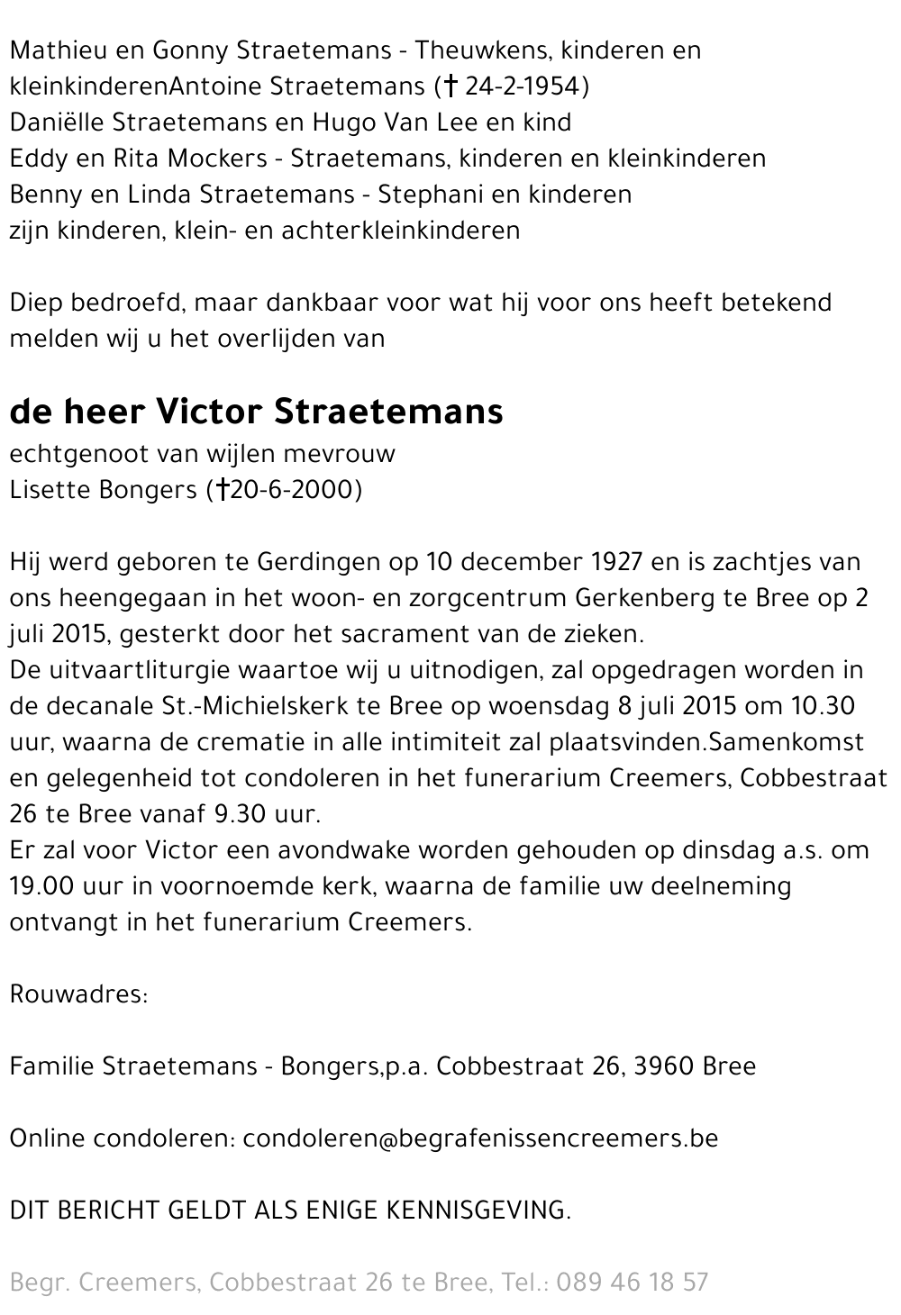 Victor Straetemans