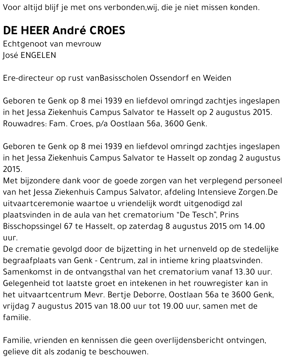 André CROES