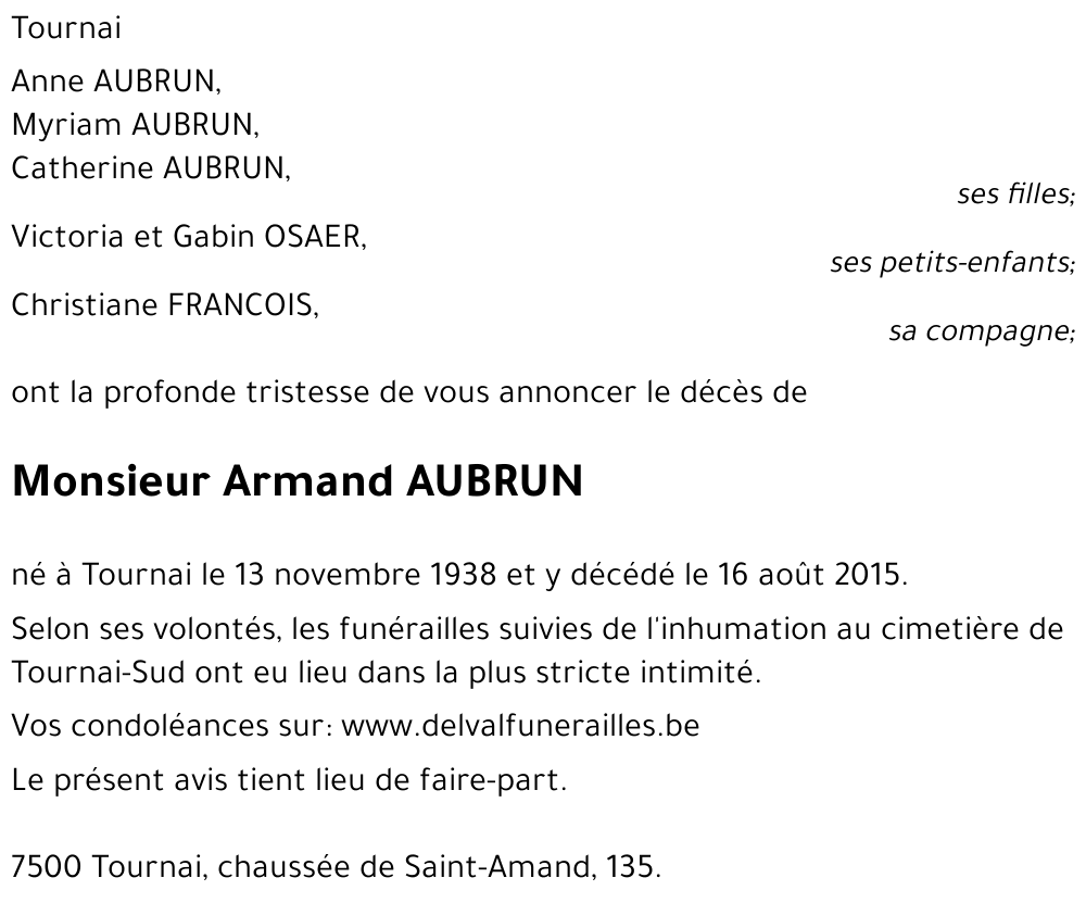 Armand AUBRUN