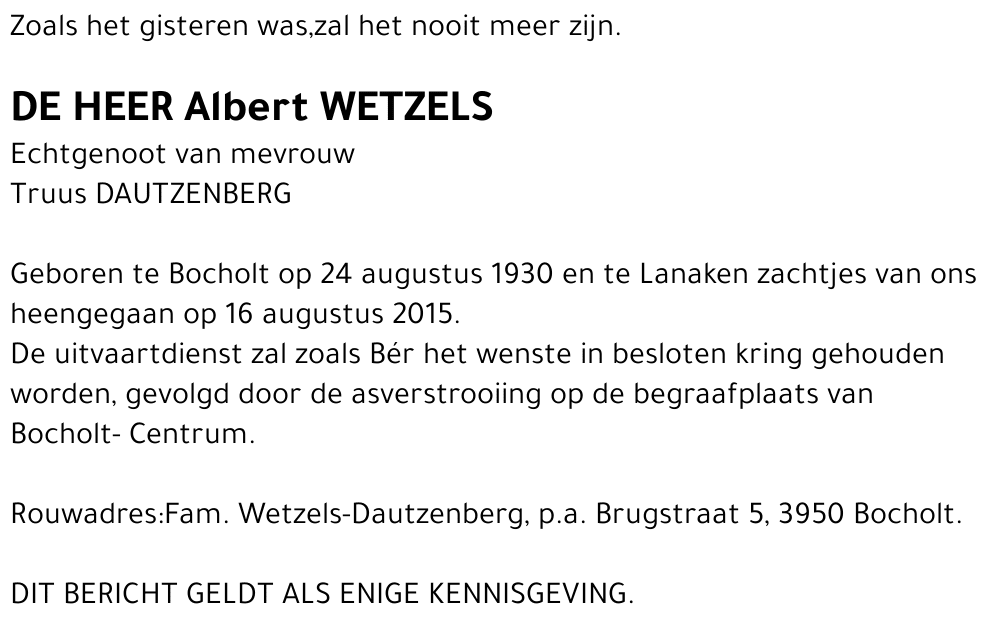 Bér Wetzels