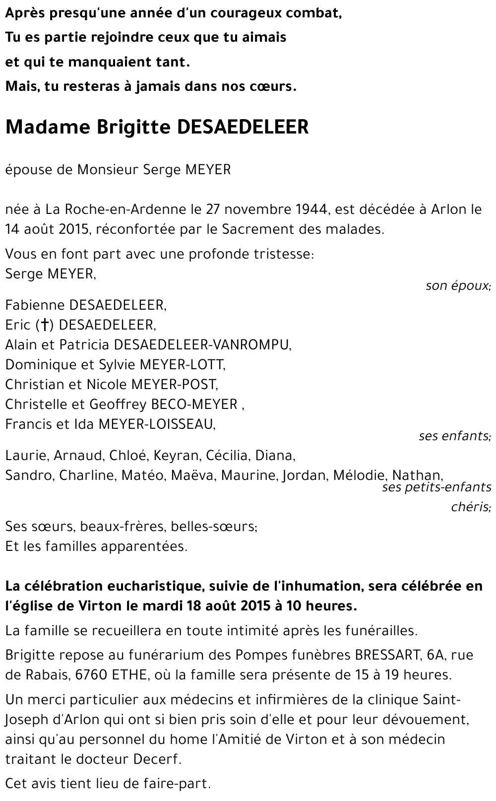 Brigitte DESAEDELEER 