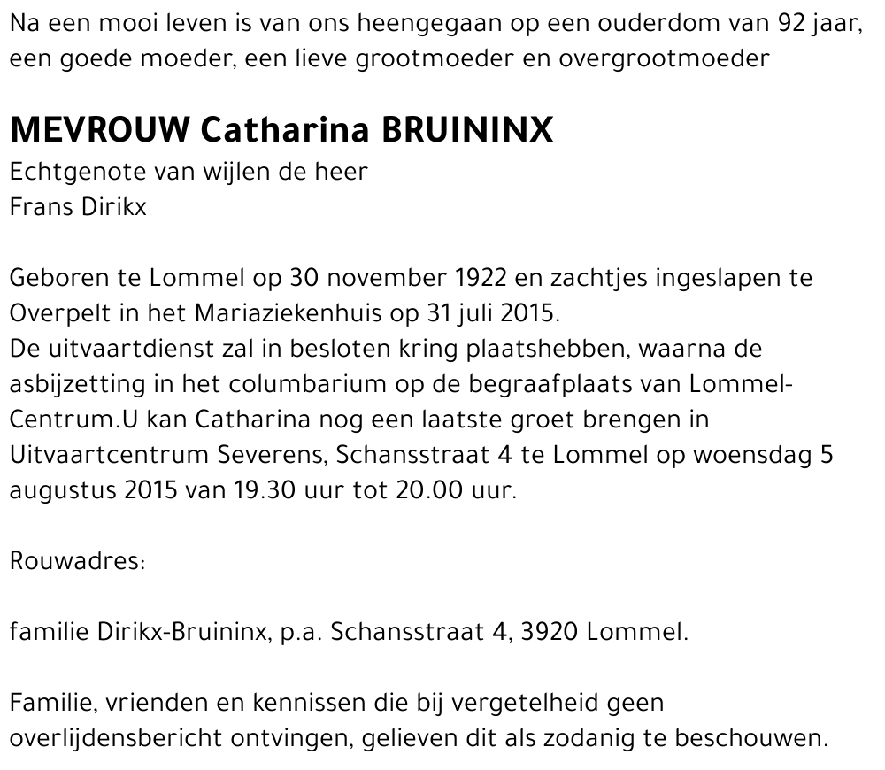 Catharina Bruininx