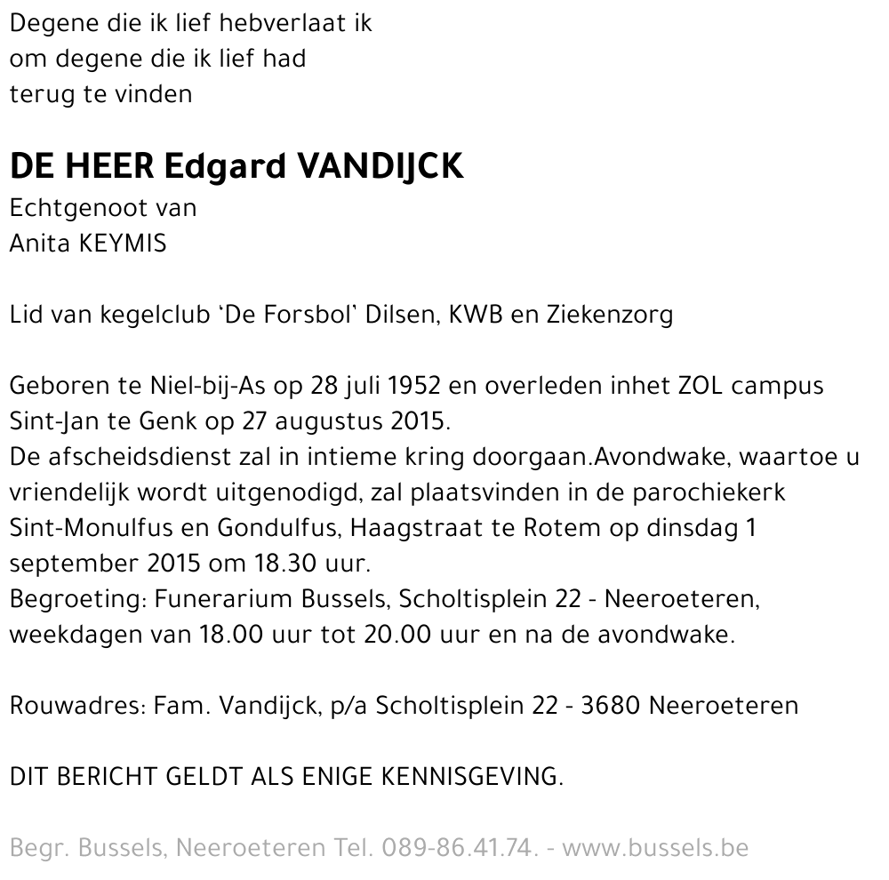 Edgard VANDIJCK
