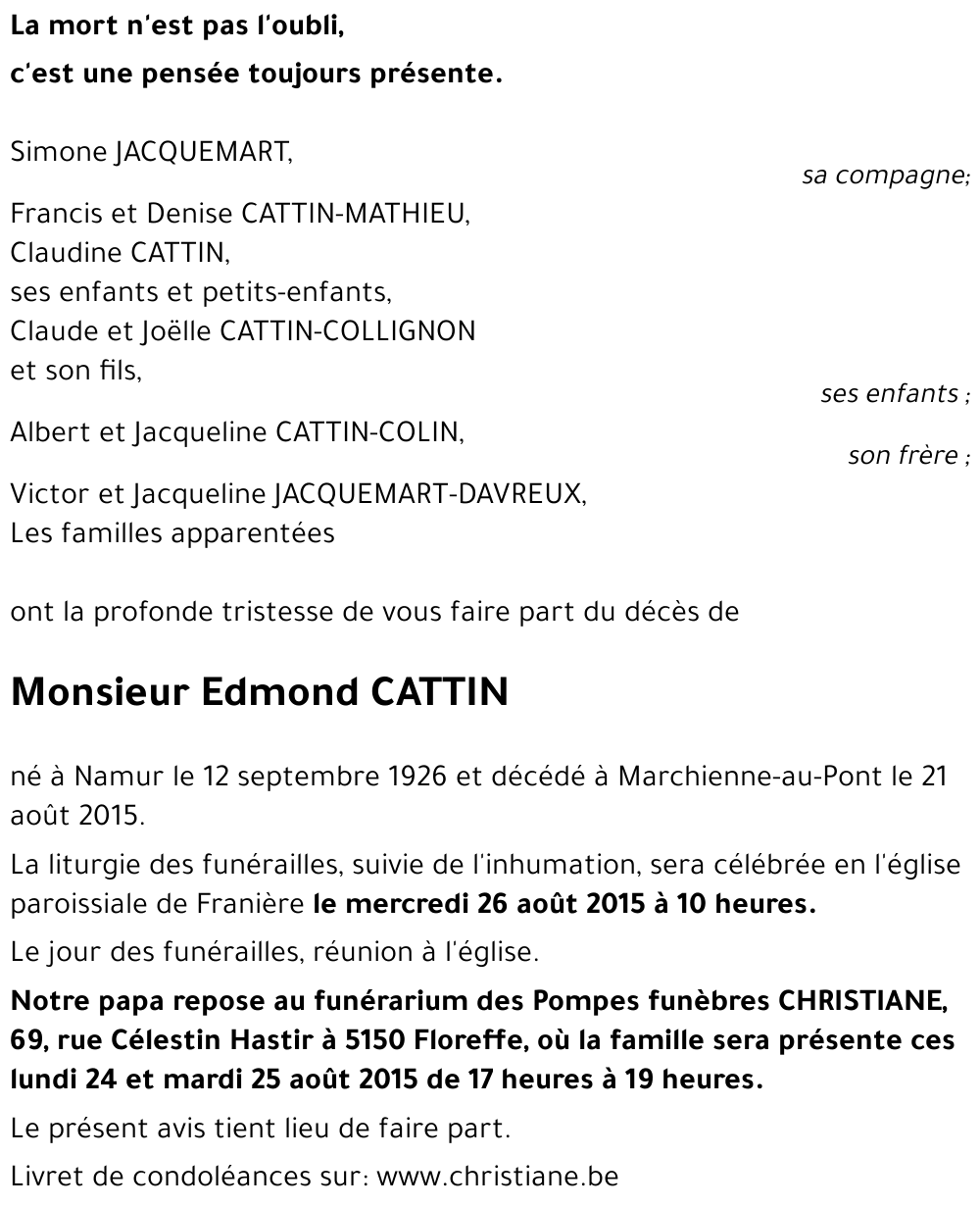 Edmond CATTIN