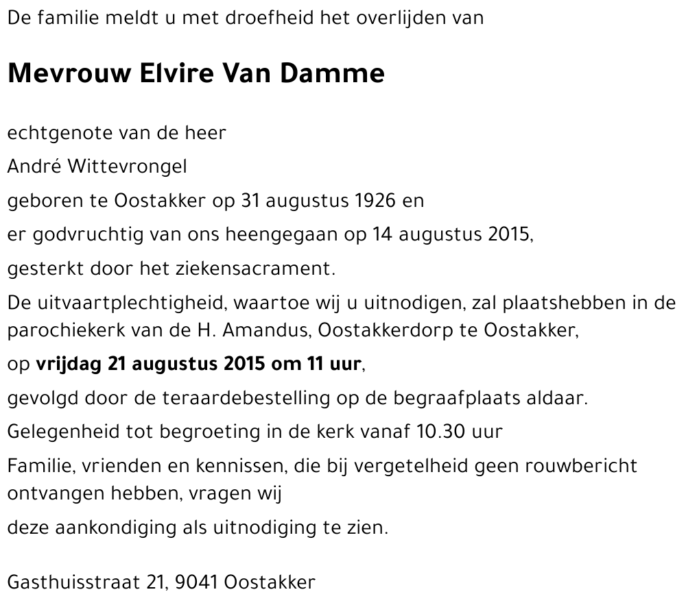 Elvire Van Damme