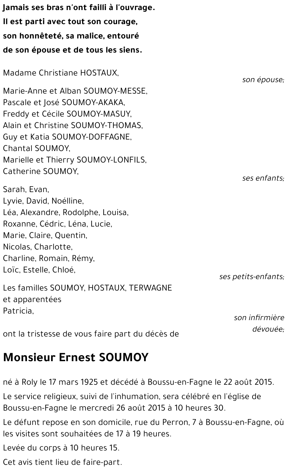 Ernest SOUMOY
