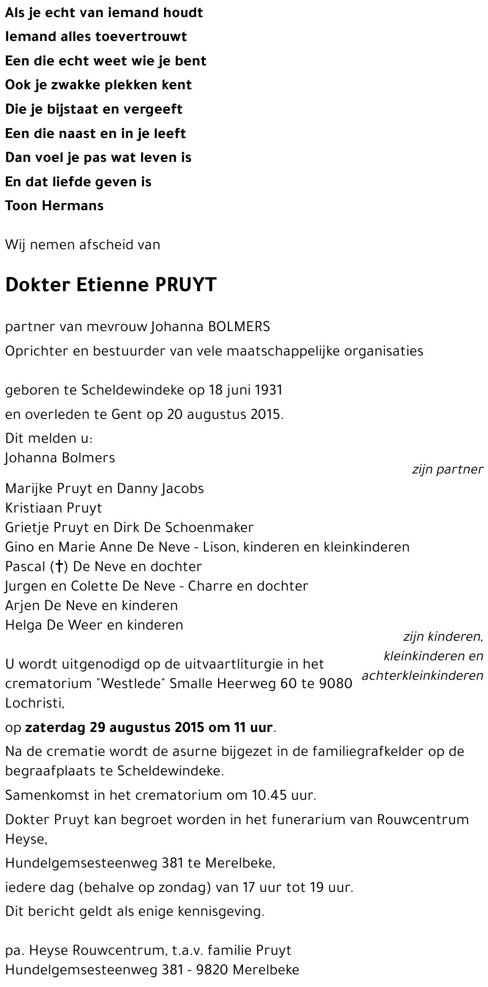 Etienne PRUYT
