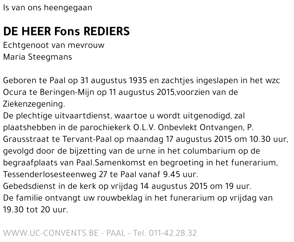 Fons Rediers