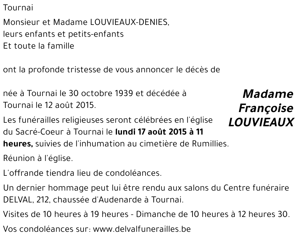 Françoise LOUVIEAUX