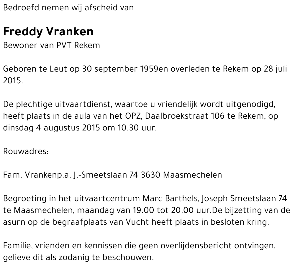 Freddy Vranken