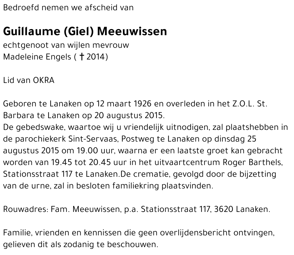 Guillaume (Giel) Meeuwissen