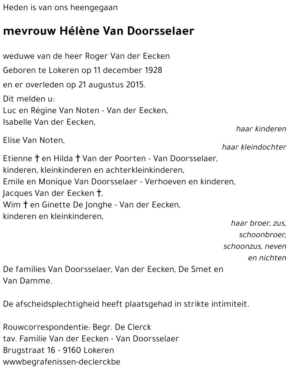 Hélène Van Doorsselaer