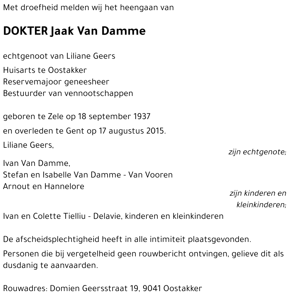 Jaak Van Damme