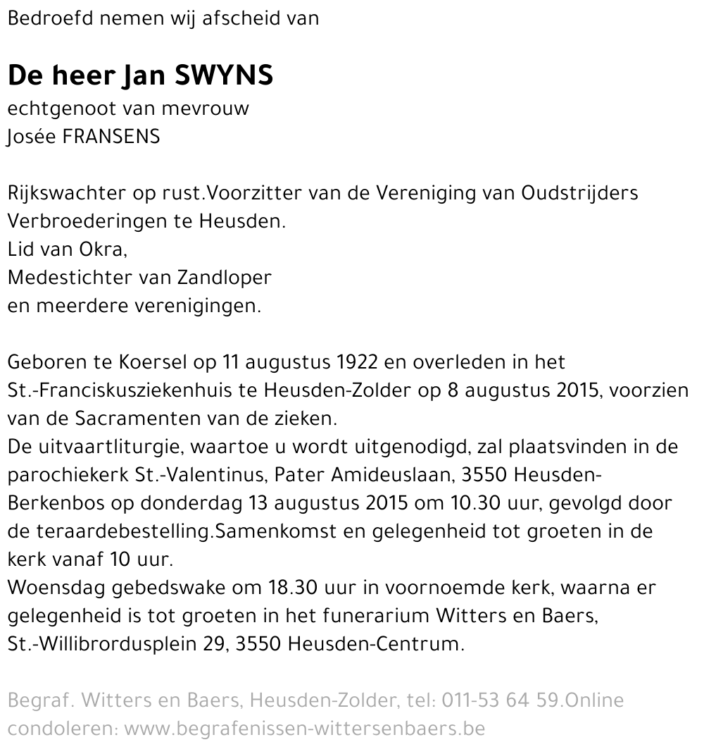 Jan Swyns
