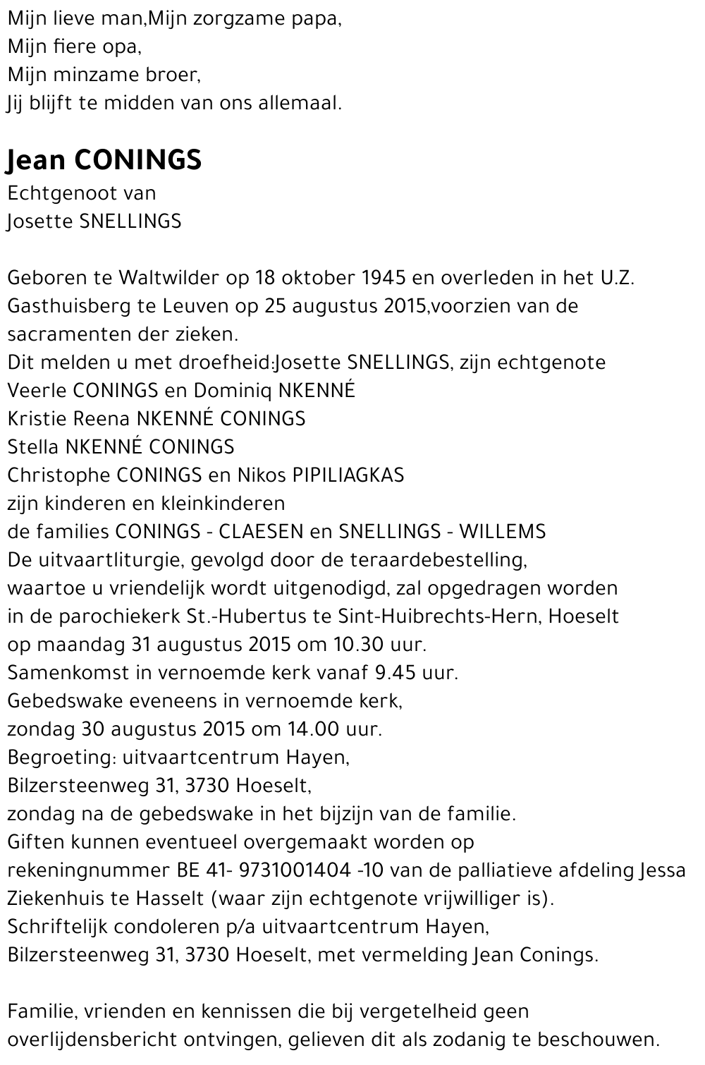 Jean CONINGS