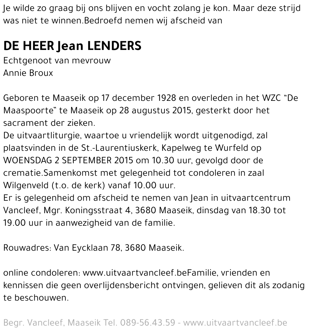 Jean Lenders