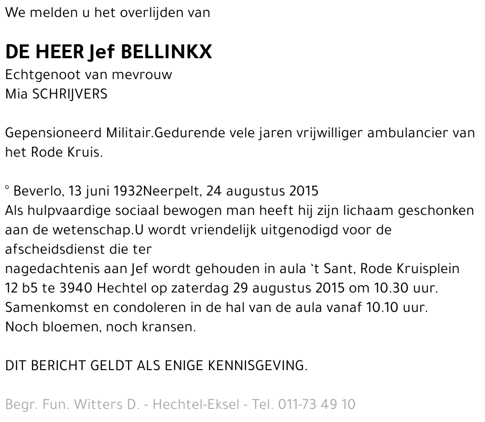 Jef Bellinkx