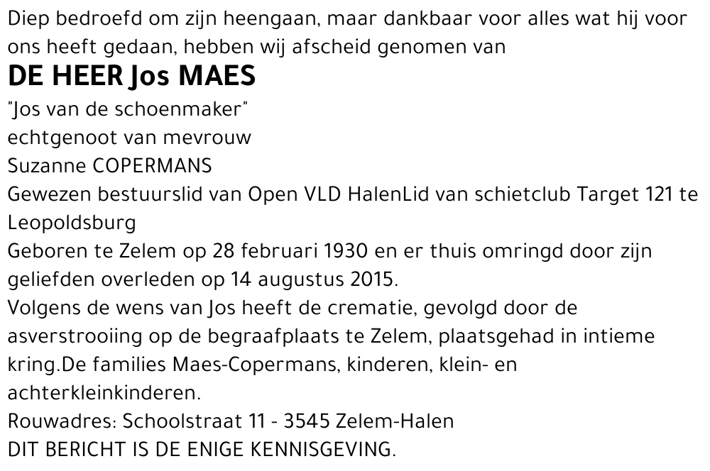 Jos MAES