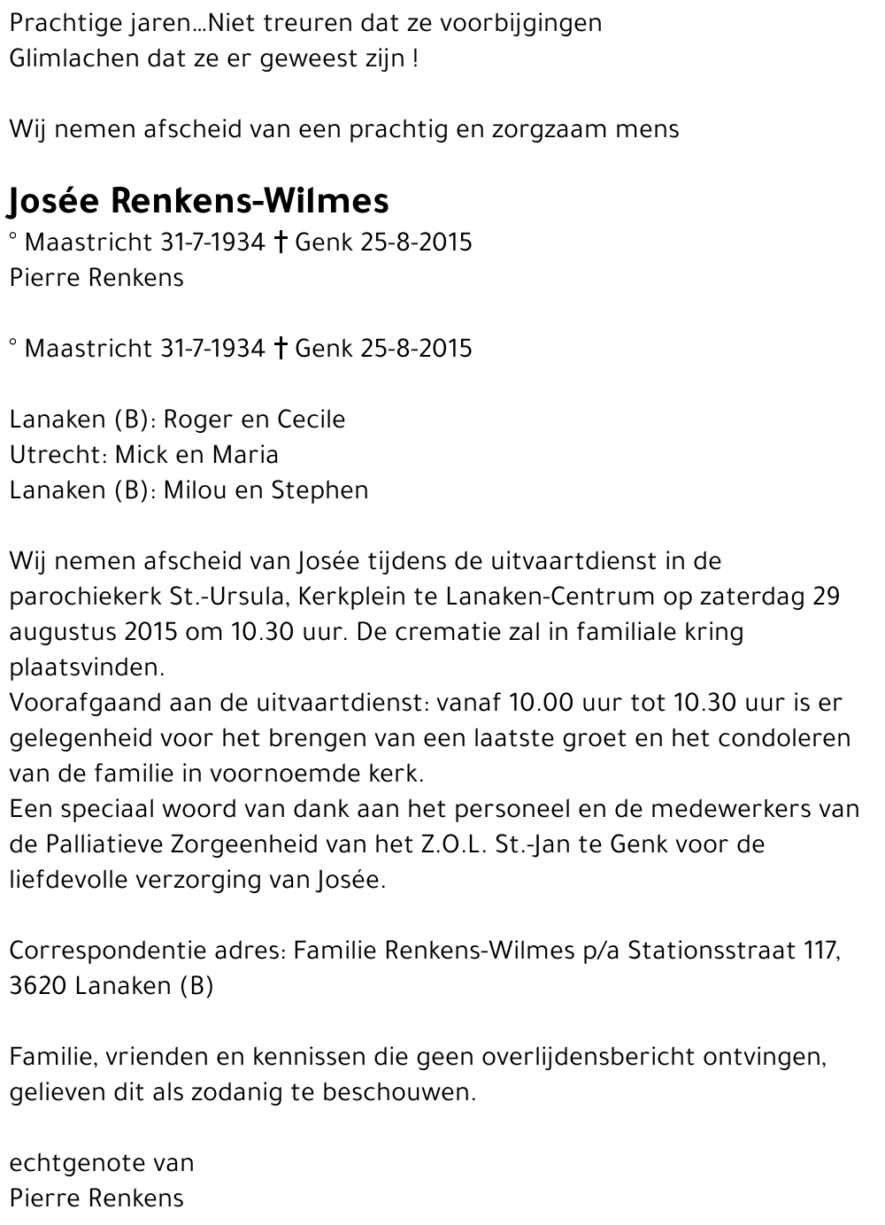 Josée Renkens-Wilmes