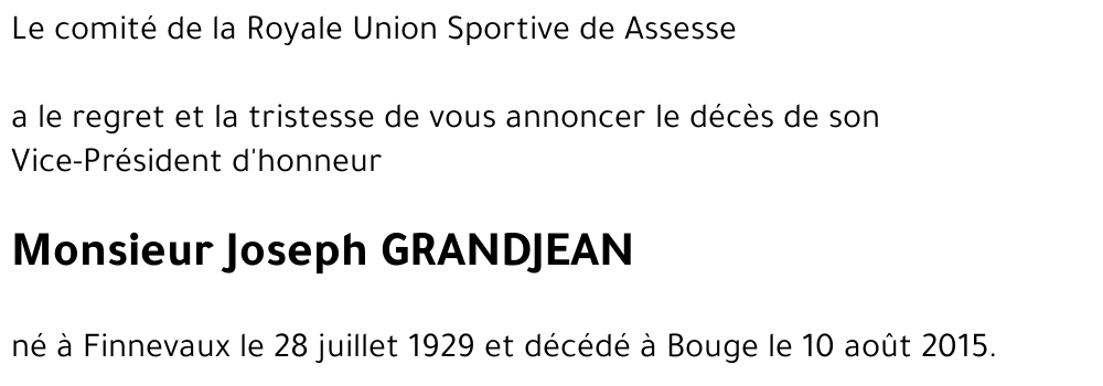 Joseph GRANDJEAN