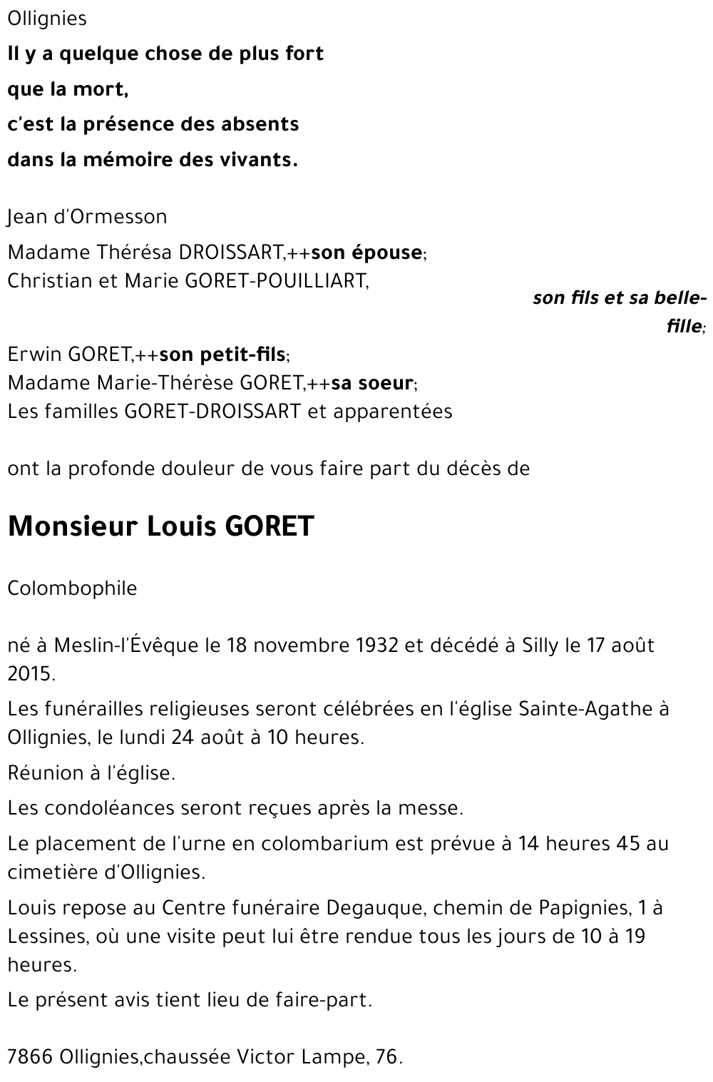 Louis GORET