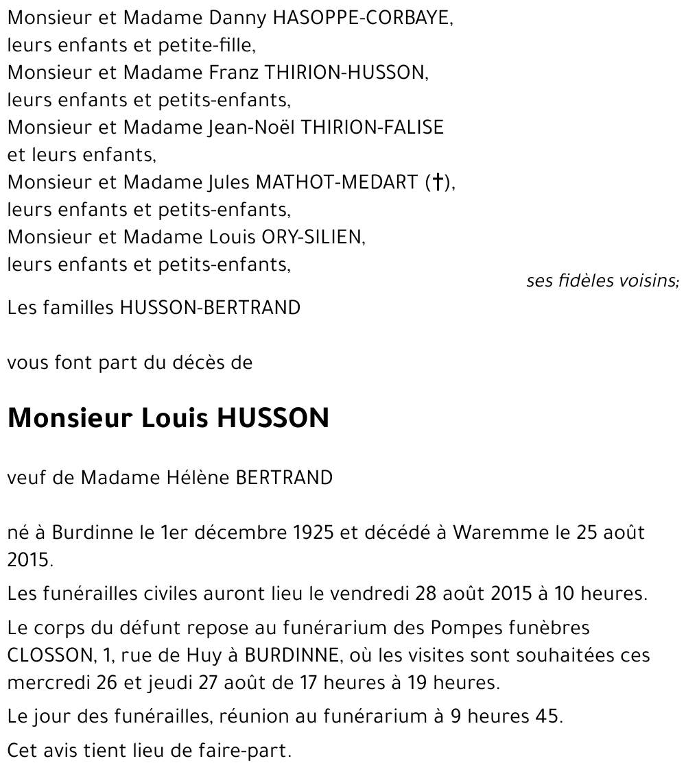 Louis HUSSON