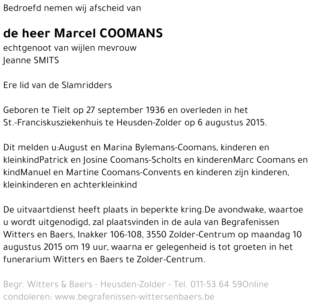 Marcel Coomans