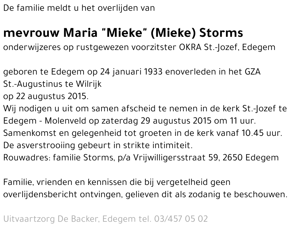 Maria Storms