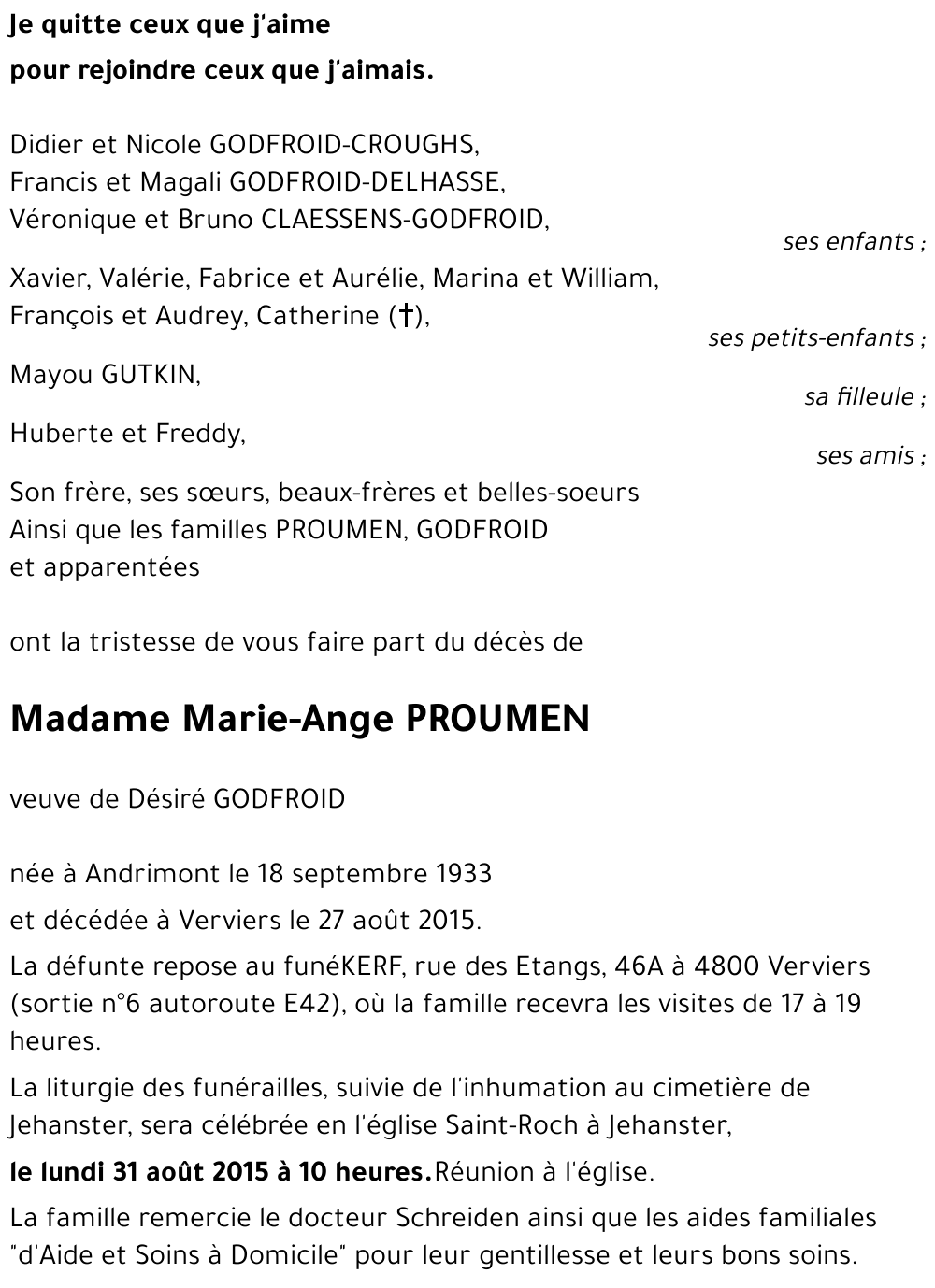 Marie-Ange PROUMEN