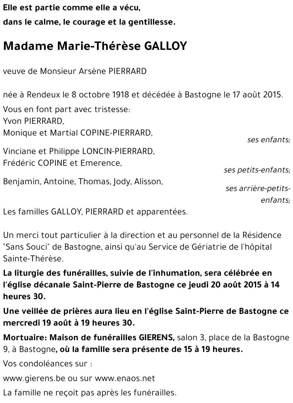 Marie-Thérèse GALLOY