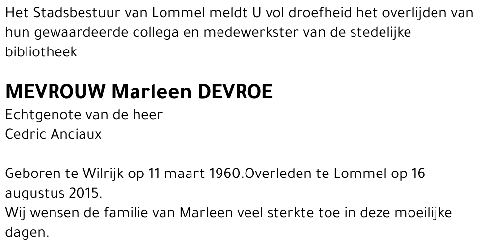 Marleen Devroe