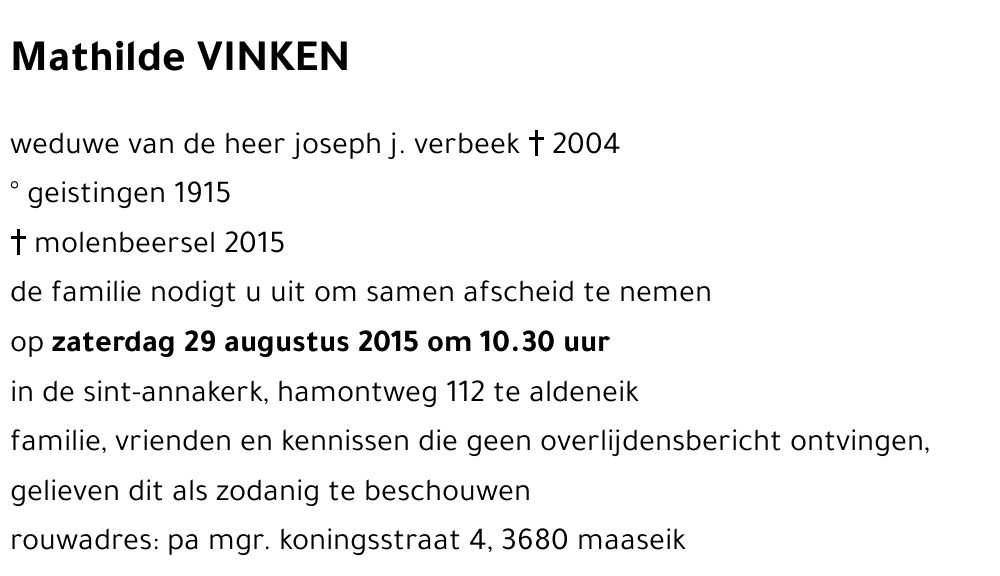 Mathilde VINKEN