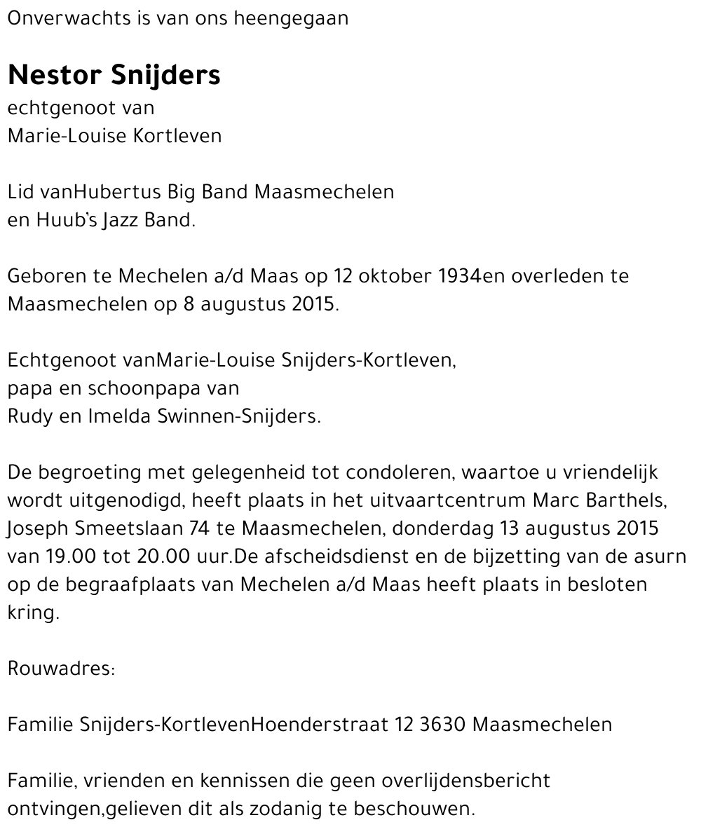 Nestor Snijders