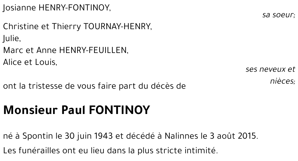 Paul FONTINOY