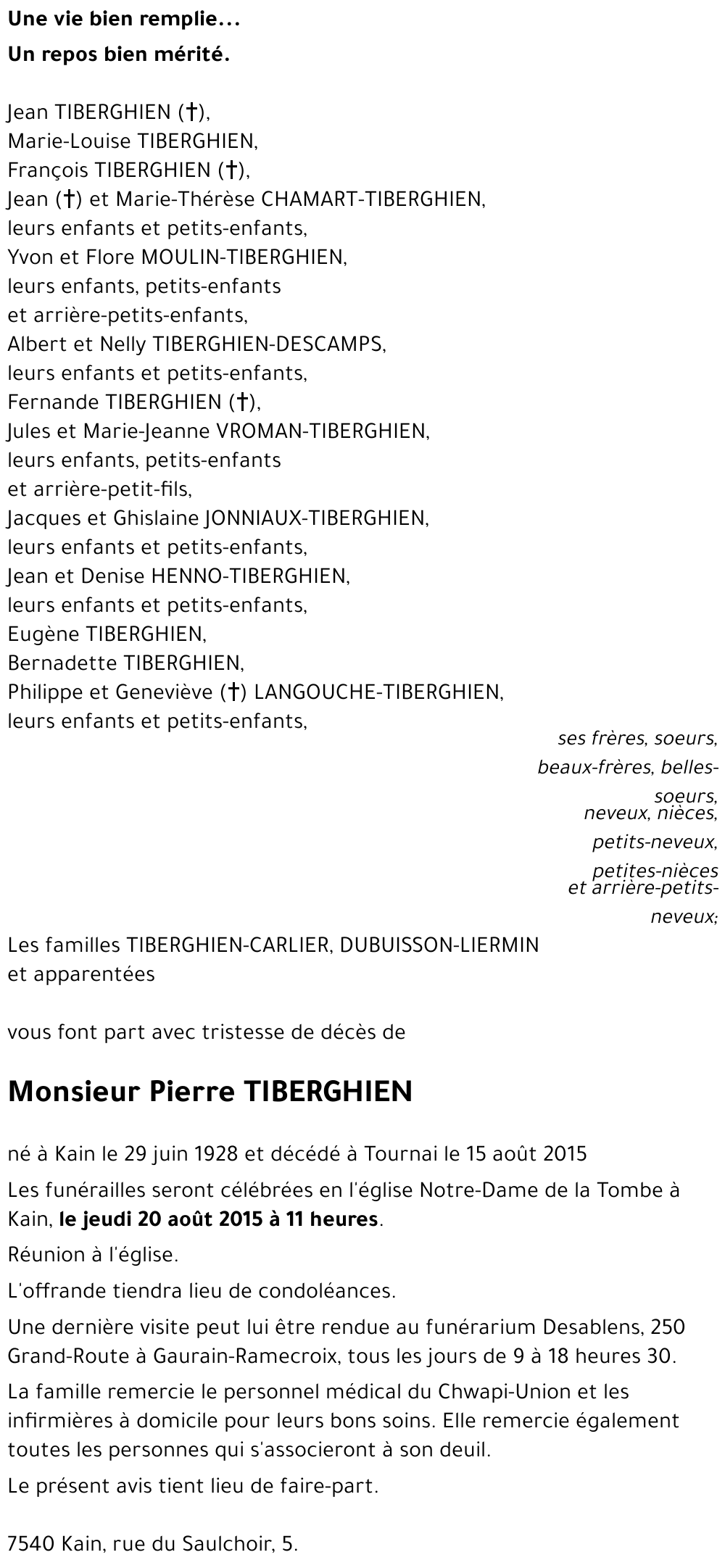 Pierre TIBERGHIEN
