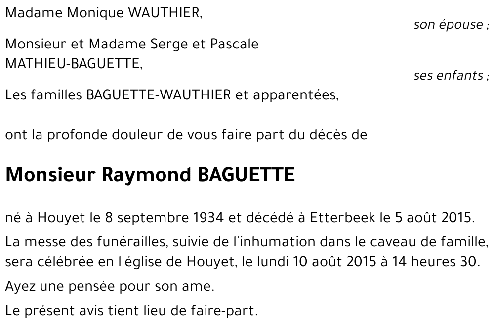 Raymond Baguette