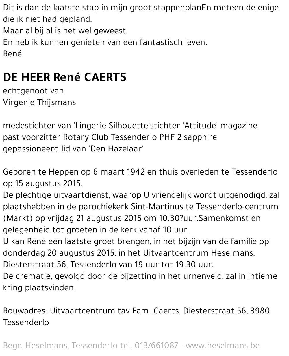 René Caerts