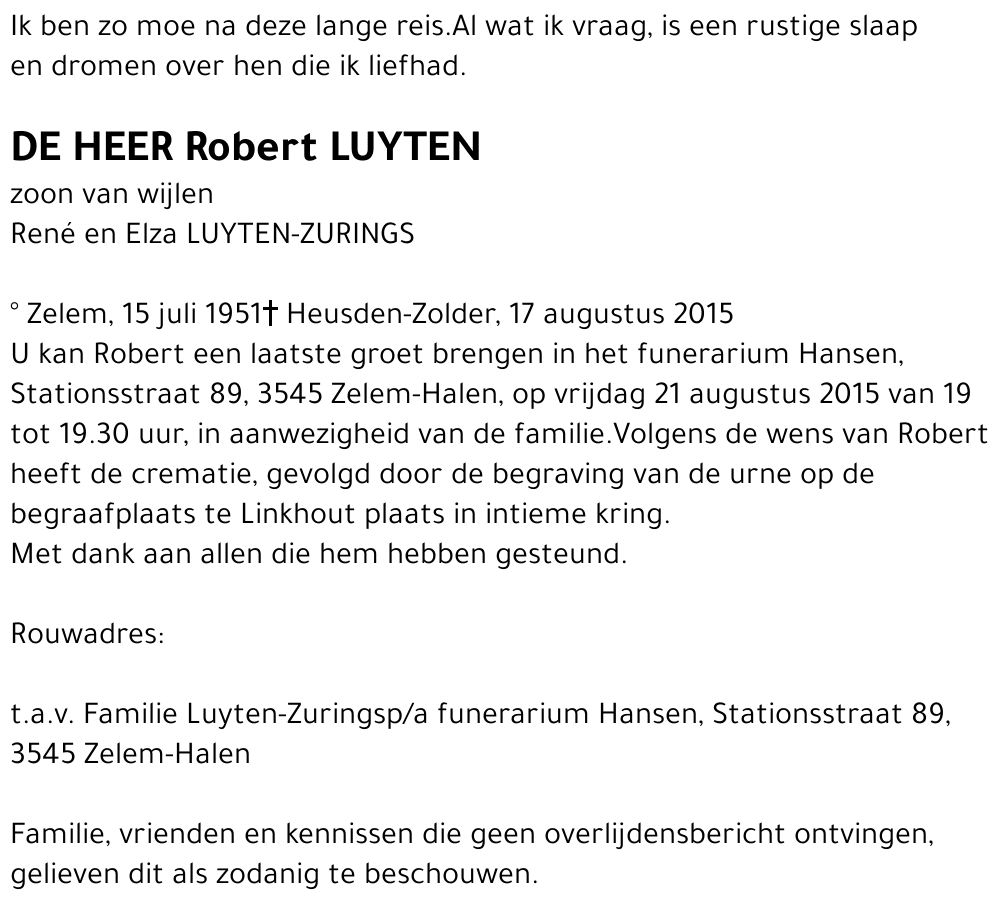 Robert LUYTEN