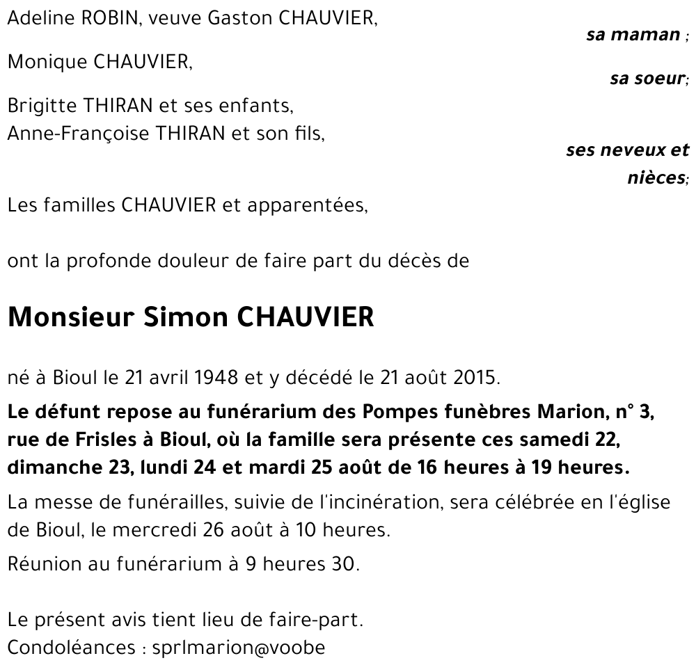 Simon CHAUVIER